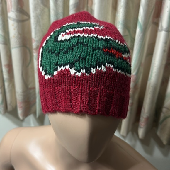 372. 🐊 Lacoste beanie cap/hat wool blend - Picture 3 of 6
